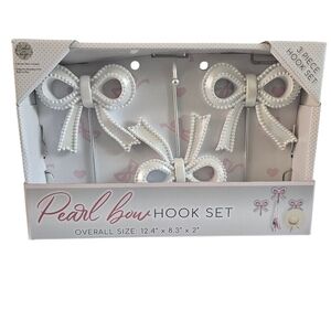 White Bow Hook Set New